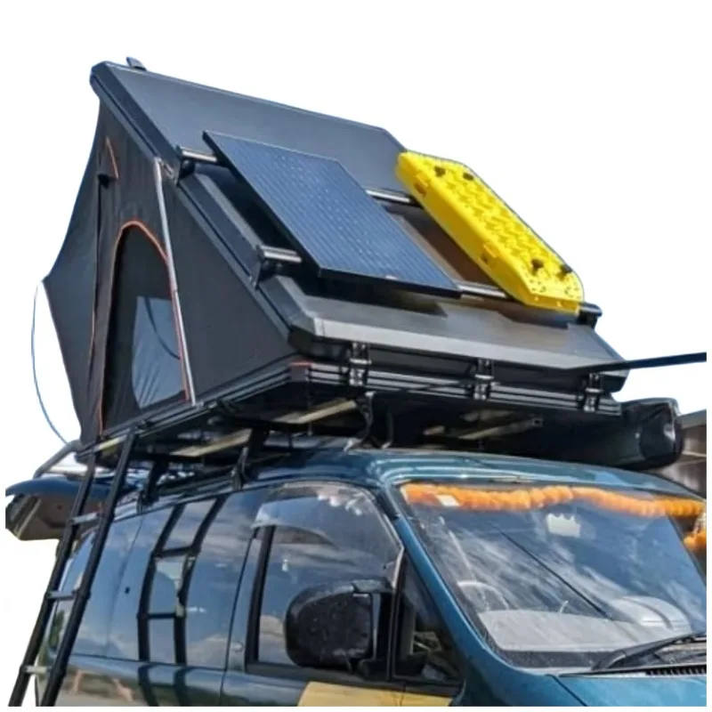 2025 جديد وصول 4x4 الطرق الوعرة هارد شل الألومنيوم خيمة مثلثة 3-4 شخص سيارة على السطح خيمة تتجه المنتج #3