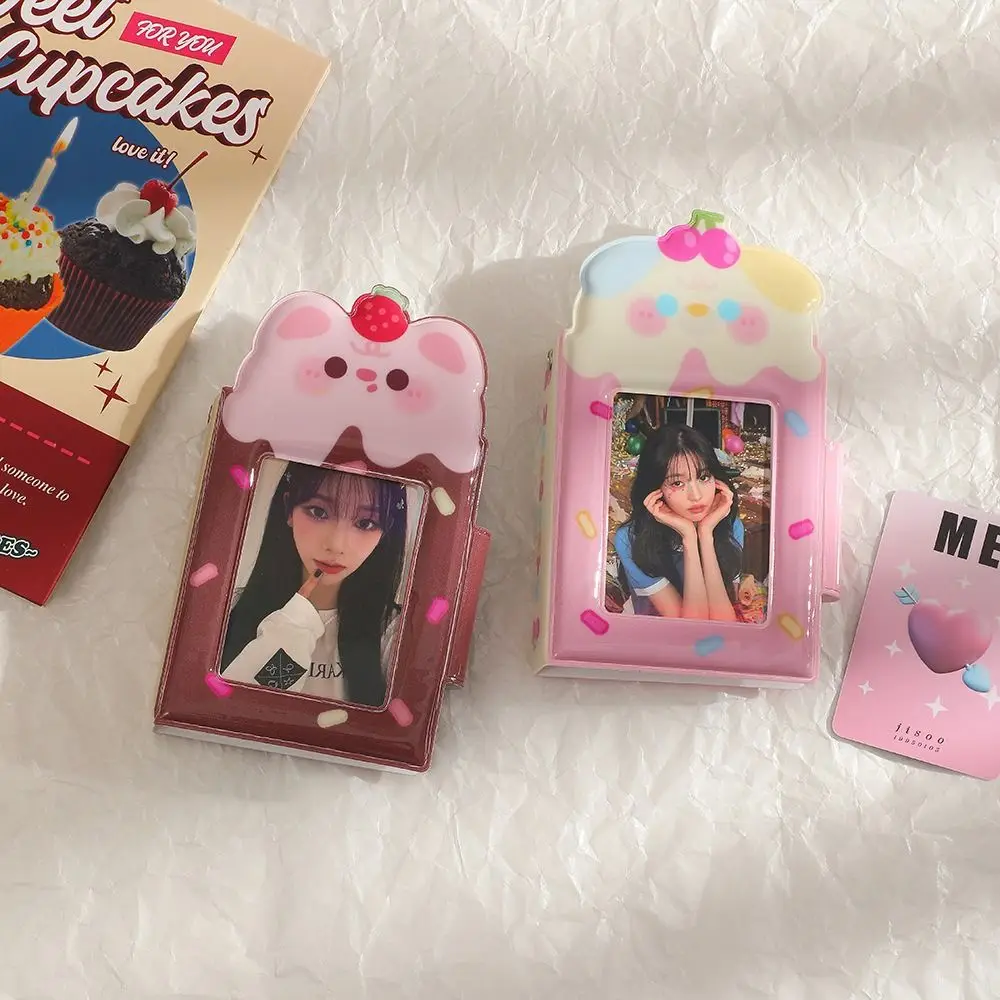 Cartoon Dessert Cake Storage Album Duble-sided Original Korean Card Holder Dessert Cake Series Cute Album Photo Girls