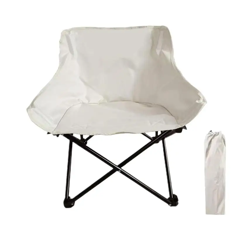 

Padded Moon Chairs Portable Chair For Outdoor Fishing Outdoor Equipment Chair With Handheld Strap Storage Bag Camping