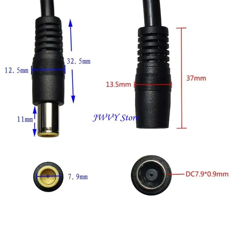 573A Long Reaches Solar Panel Power Cord DC8mm Connectors for Boats, Outdoor Use