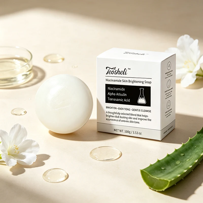 Niacinamide Brightening Soap Gentle Clean Facial & Body Bar Even Skin Tone Improve Dull Cleansing Bath Soap For All Skin Types