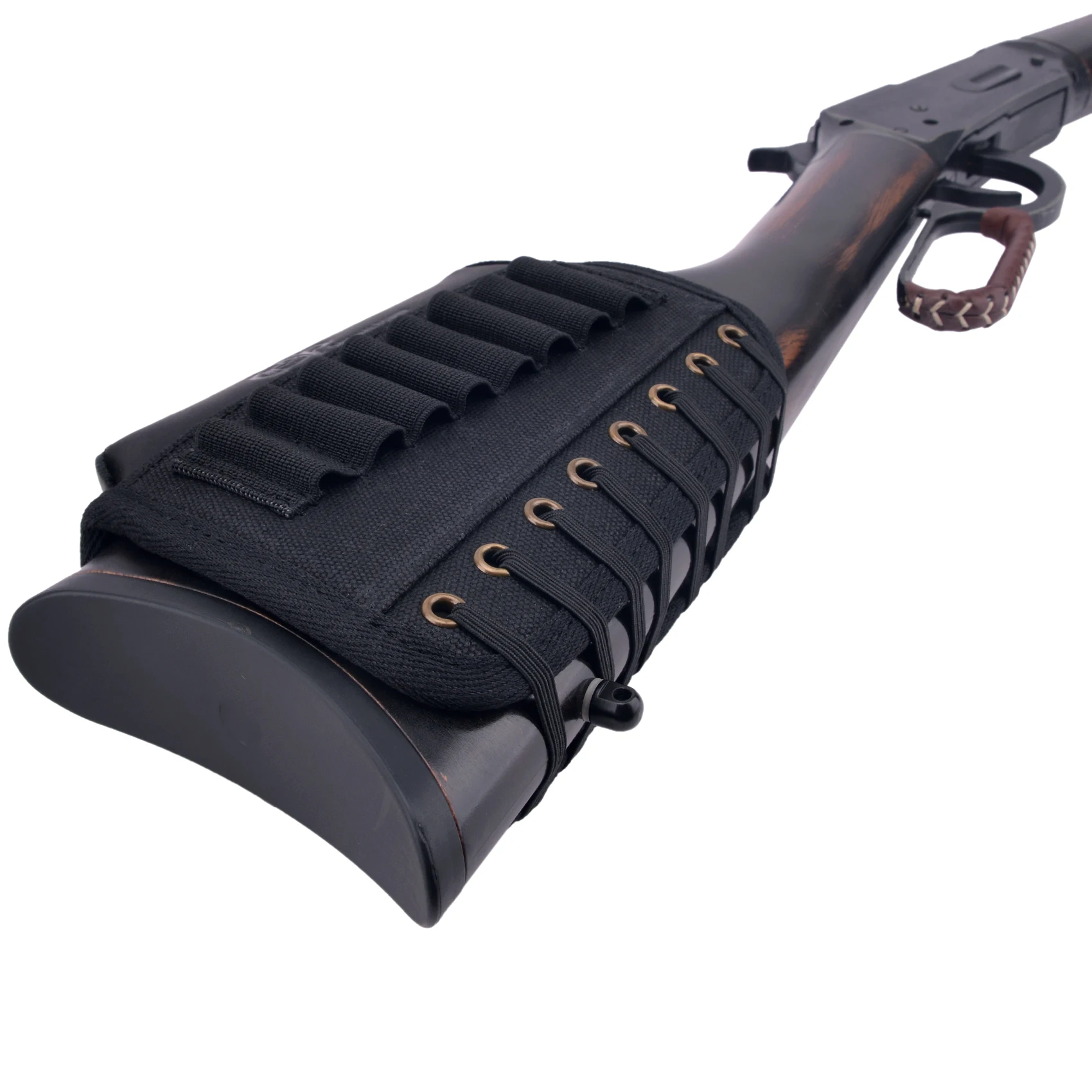 OP Leather Canvas Rifle Cheek Rest Raiser Pad ambidestro regolabile pistola Buttstock per. 300 .223 .357 .30-30 .30-06 .308 410GA