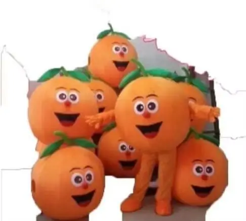 Nieuwe volwassen leuke deluxe fruit groente pompoen partij mascotte kostuum kerst fancy dress halloween mascotte kostuum gratis schip