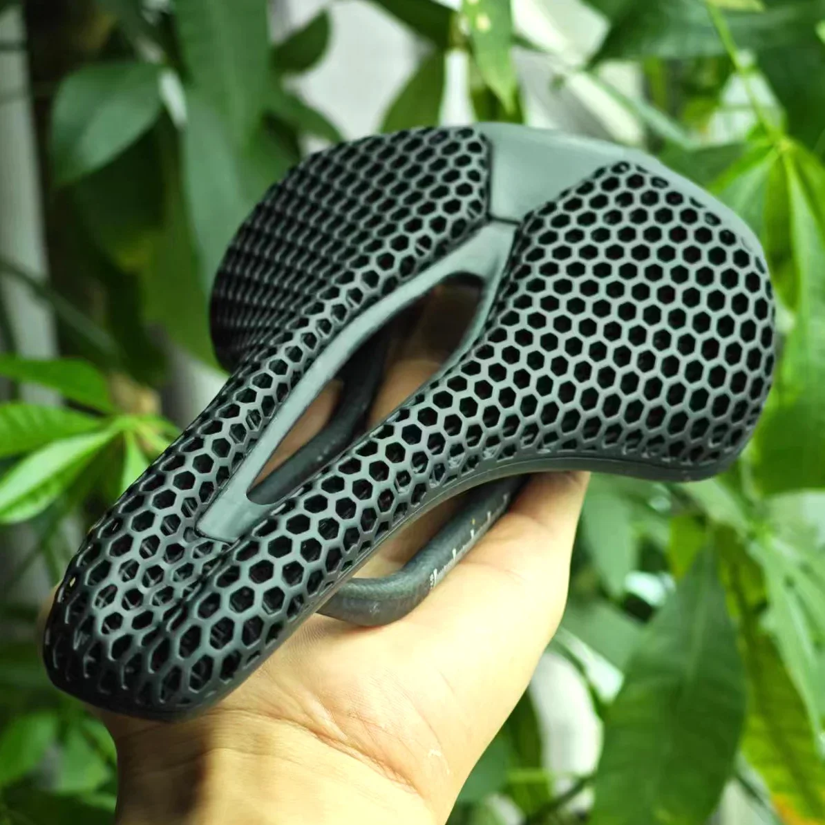 

RYET 3D Printed Bicycle Saddle Ultralight Carbon Saddle 140mm wide Bike Saddle for MTB Gravel Road Bike Cycling Seat Cushion