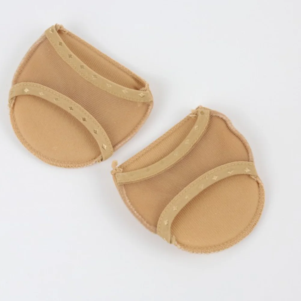 1 Paar Peep-Toe-Vorfußkissenpolster, ultraweiche, unsichtbare Einlegesohle für High Heels, atmungsaktiv, rutschfest, Fußpflege-Werkzeug, Vorfuß