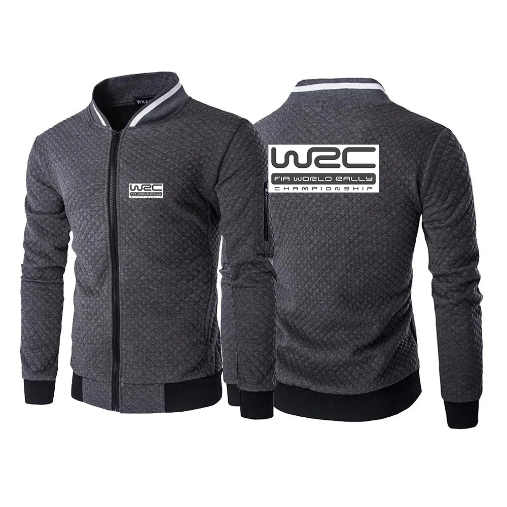 

2025 Fashion Jacket Spring And Autumn Round Neck Coat Man's CCCP World Rally Championship WRC Logo Print Slim Zipper Hoodies
