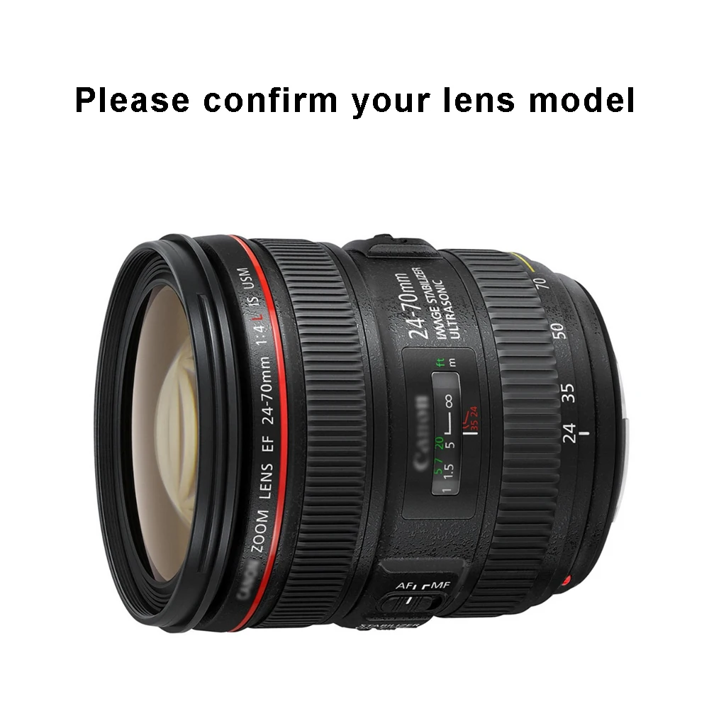 Borracha Zoom Lens Focus Grip Anel, Acessórios para Câmera, Reparação, Canon EF 24-70mm, F/4L IS USM