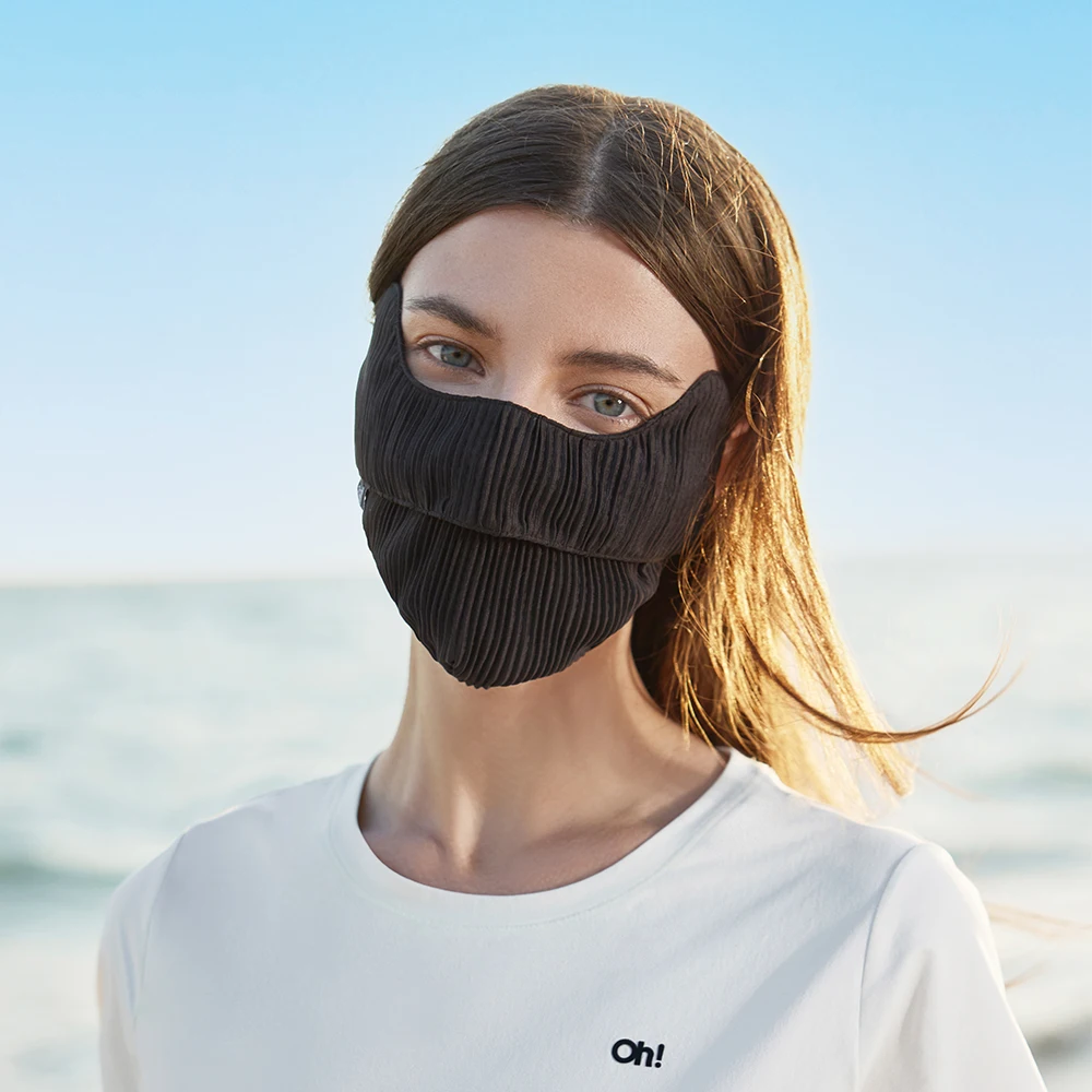 OhSunny Sun Mask UV Protection สําหรับผู้หญิง UPF50 + หน้าปกปิดฤดูร้อน Ice Feeling Balaclava ขี่จักรยาน Ultra Breathable หน้ากาก
