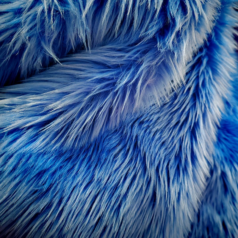 

Хорошо волосы около 5 см, смешанная синяя ткань из искусственного лисьего меха, швейный материал, воротник одежды «сделай сам», аксессуар для плюшевой куклы, широкий 160 см