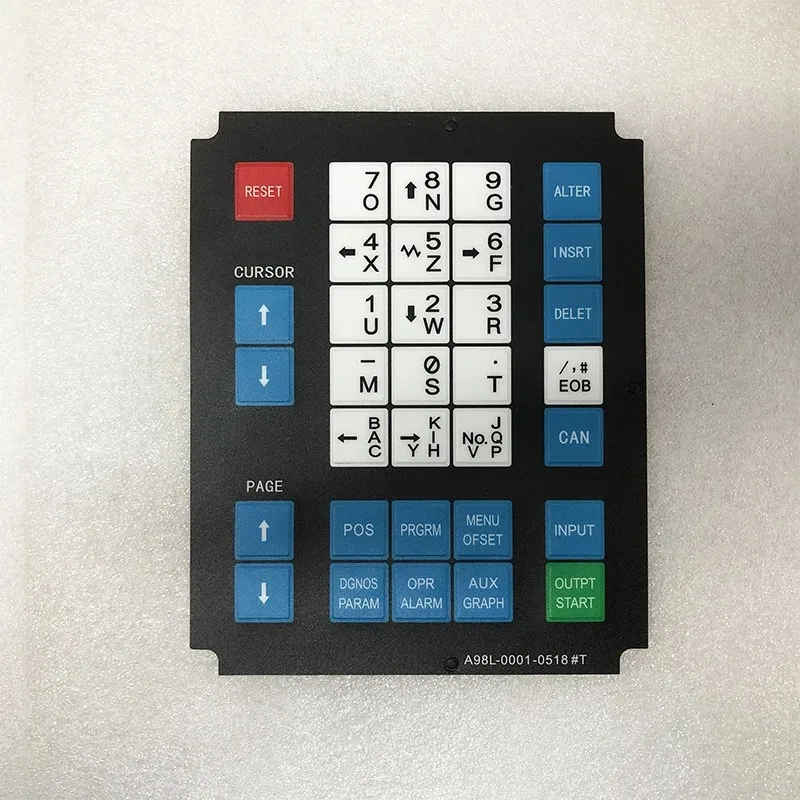 A98L-0001-0518#M #T Membrane Keysheet Keypad For Fanuc 0 Series MDI Unit