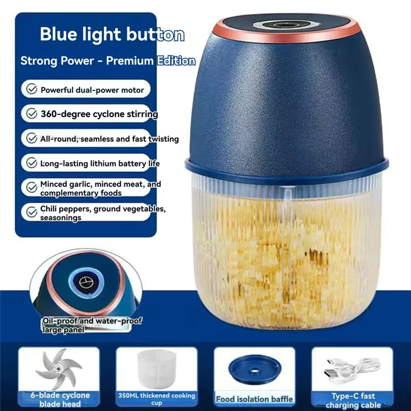 AB43-전기 마늘 다지기 마늘 파운더 마늘 다지기 마늘 분쇄기 가정용 블렌더 마늘 다지기