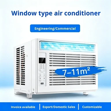 Window air conditioner small 1.5 large 1 horsepower single cooling wall mounted mini portable eco-friendly