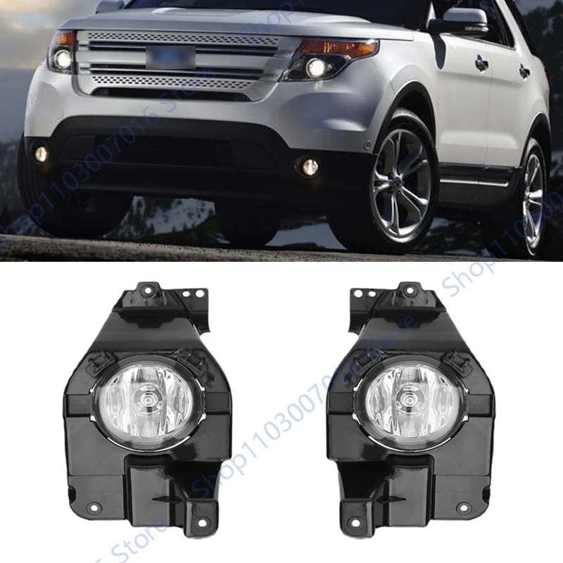 

Car Fog Light Assembly For Ford Explorer 2011-2015 US version BB5Z15266A BB5Z15266B Front Bumper Fog Light Cover Foglight