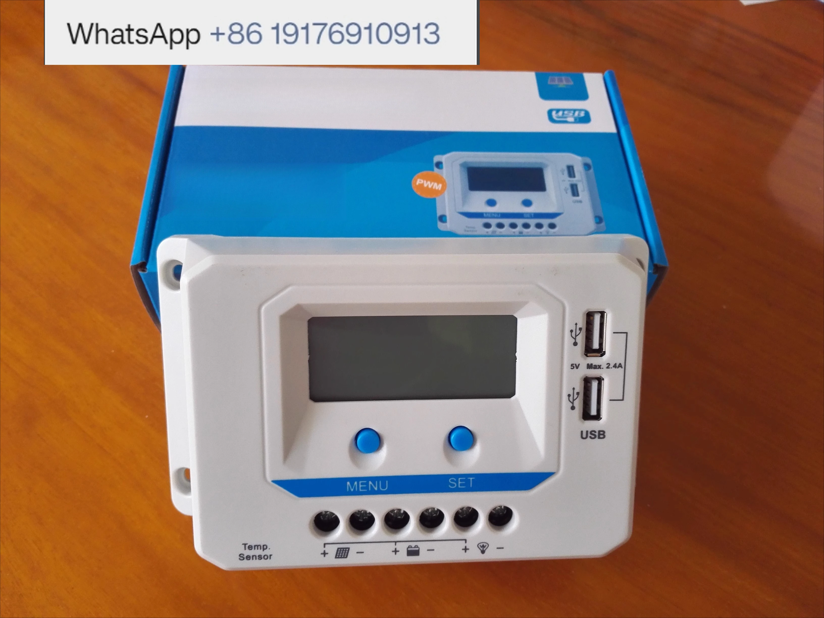 Solar Charge Controller 12/24V 10A 20A 30A with USB 5V Current Display LCD Backlight for Renewable Energy Systems