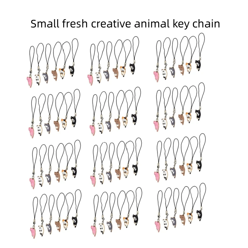 1pcs Sweet And Cute Kitten Pendant Mobile Phone Ornaments Small Fresh Creative Animal Key Chain