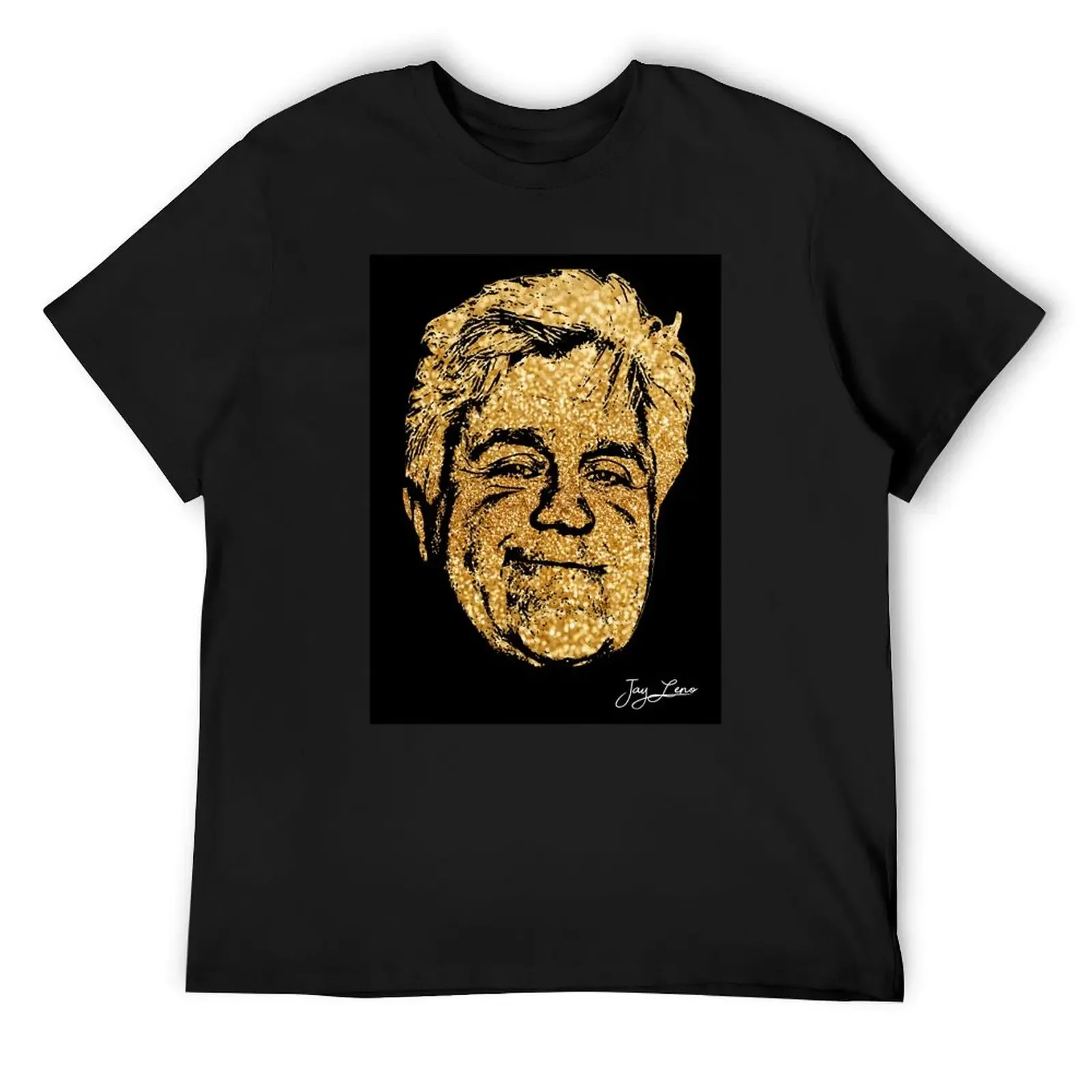 Jay Leno portrait T-Shirt customs design your own oversized graphic tee anime t shirts men graphic t shirts