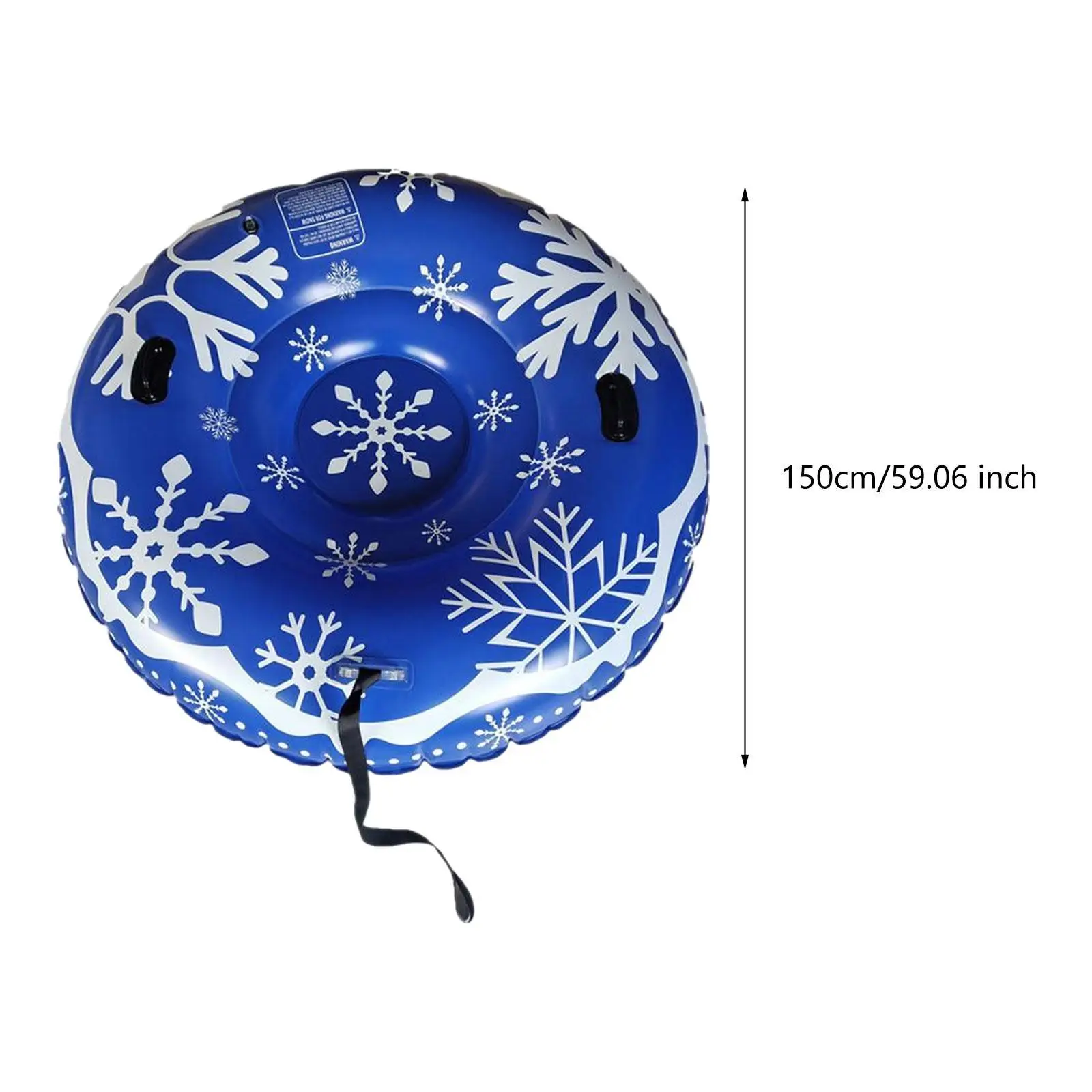 Inflatable Snow Tube Modern PVC Accessories Inflatable Sled Winter Snow Sledding Toy for Outdoor Halloween Sledding Gift Skiing