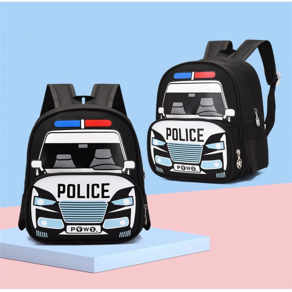 Fashion Cartoon Car Schoolbag High-capacity Light Backpack Oxford Traveling Bag Kindergarten