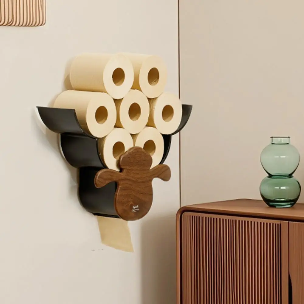 

Plastic Sheep Toilet Roll Holder Wall Hanging Space Saving Paper Towel Holder Holds 12 Rolls Towel Roll Holder Apartment