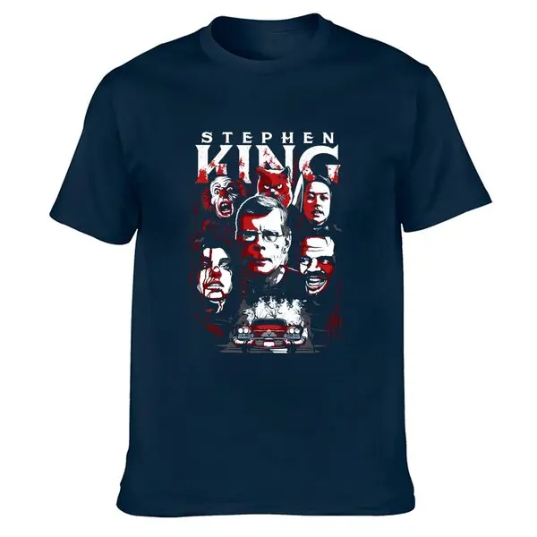 Stephen King  T-Shirt Horror Scary  Tee Shirt Custom Aldult Teen Unisex Digital Printing Tee Shirt Fashion Funny New Xs-5Xl