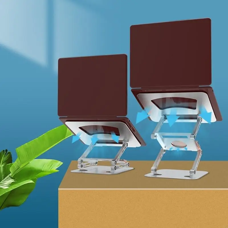 Folding Laptop Support with Open Platform for Passive Ventilation