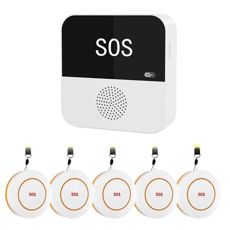 B24B Tuya Smart Wifi SOS Call Button For Elderly Emergency Alert System  With Caregiver Pager For Seniors Patients