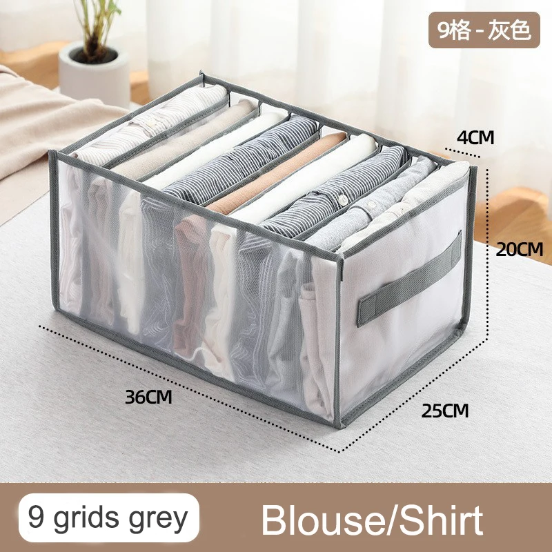 Folding Closet Organizer Jeans Sweater Socks Storage Boxes Wardrobe Clothes Underwear Organizer Drawers Clothes Separator Boxes