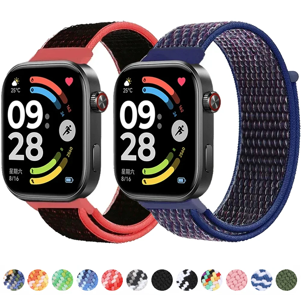 Verstellbares Nylonarmband für Xiaomi Redmi Watch 6 5 4/Mi Band 9 Pro Original austauschbares Armband für Xiaomi Band 8 Pro Zubehör