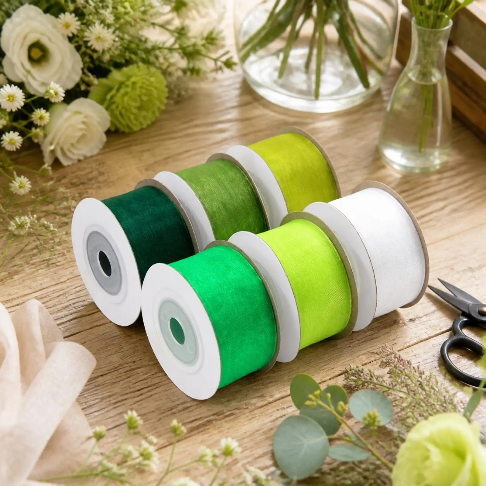 شريط نايلون شفاف للحرف اليدوية - مراجعة Organza Ribbon Spool وسعره