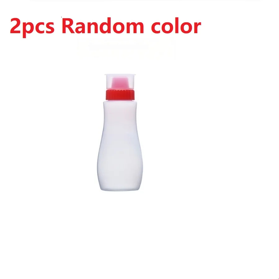 2pcs random color Porous Squeeze Sauce Bottle Tomato Honey Salad Dressing Container Kitchen Condiment Dispenser for Ketchup