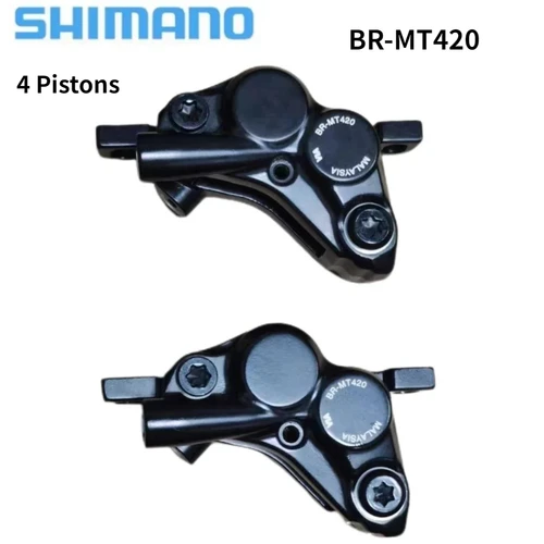Imagen 1 del producto Pinza de freno hidráulica SHIMANO DEORE MT420 D03S D02S BR-MT420 con 4 pistones, producto original nuevo.