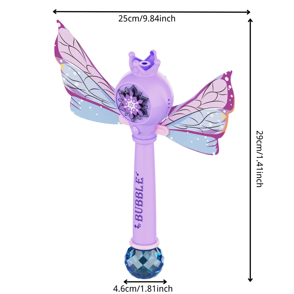 Automatic Butterfly Bubble Wand, Luminous Bubble Wand Toy for 3+ Years Old Children, Birthday Christmas Holiday Gift