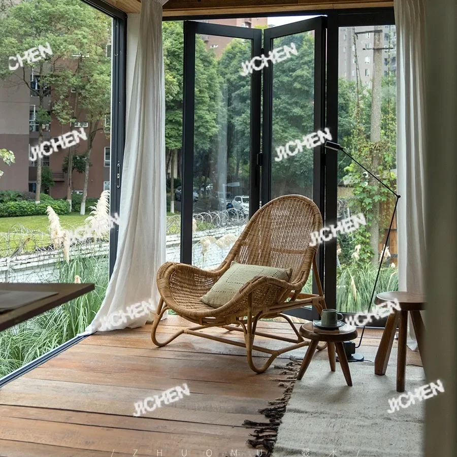 

Neu Versandte Artike Диван-кресло с полной лозой Ручная работа для гостиной B & B, одноместный диван-кресло в стиле гохо