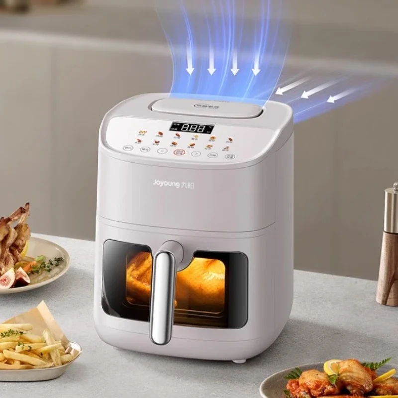 Household air fryer large capacity double air duct top heating visible no flip air fryer