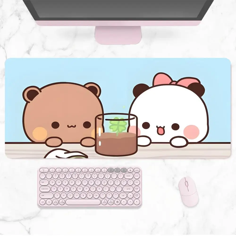 Kawyi B-bubu Dudu Mouse Pad Rubber Large Mousepad Game Table Keyboard Pad Rubber Carpet Notebook Mousepad