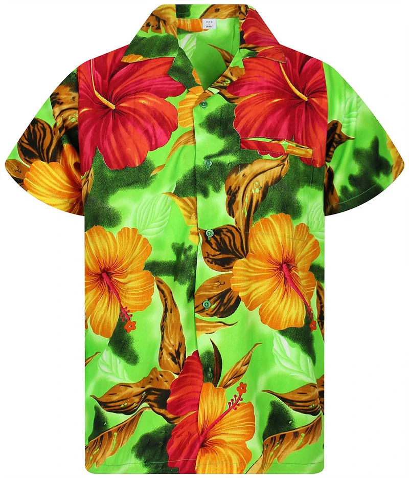

New Men's Floral Hawaiian Summer Casual Shirts Fashion 3d Print Cozy Short Sleeve Beach Oversized Lapel Sale Imported China