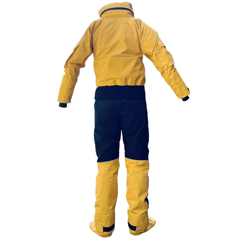 Front Entry Waterproof Full Drysuit Detachable Hooded Dry Suit Clothing for Kayaking Paddling Rafting Canoeing Sailling Kitesurf
