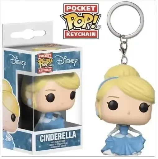 FUNKO البوب المفاتيح الكرتون دمية على شكل أميرة حسناء ارييل سندريلا الياسمين البلاستيكية عمل الشكل جمع نموذج اللعب هدية #3