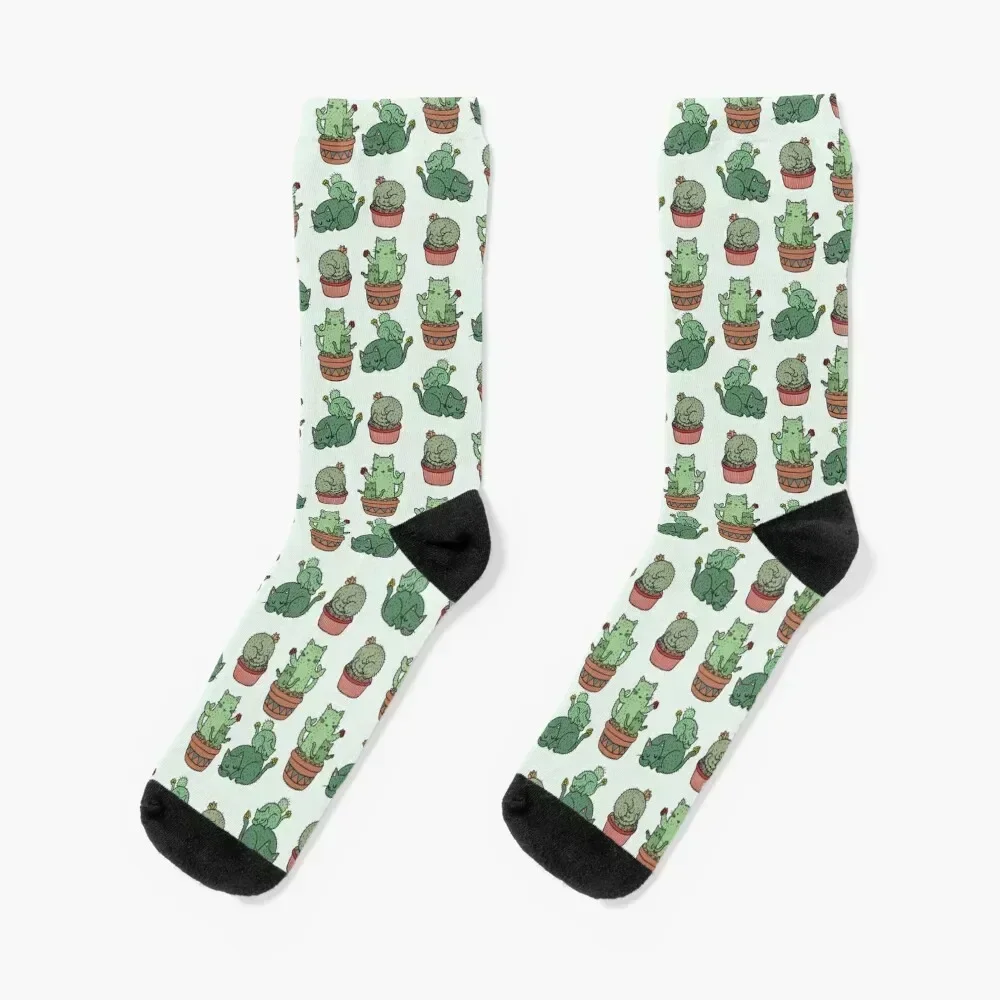 Cactus Cats Socks Stockings anti-slip Women's Socks Men's