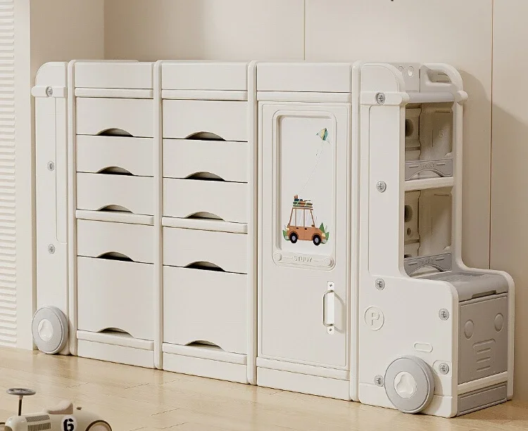 

Children's toys storage rack floor household baby products feeding table storage cabinet baby storage box storage.