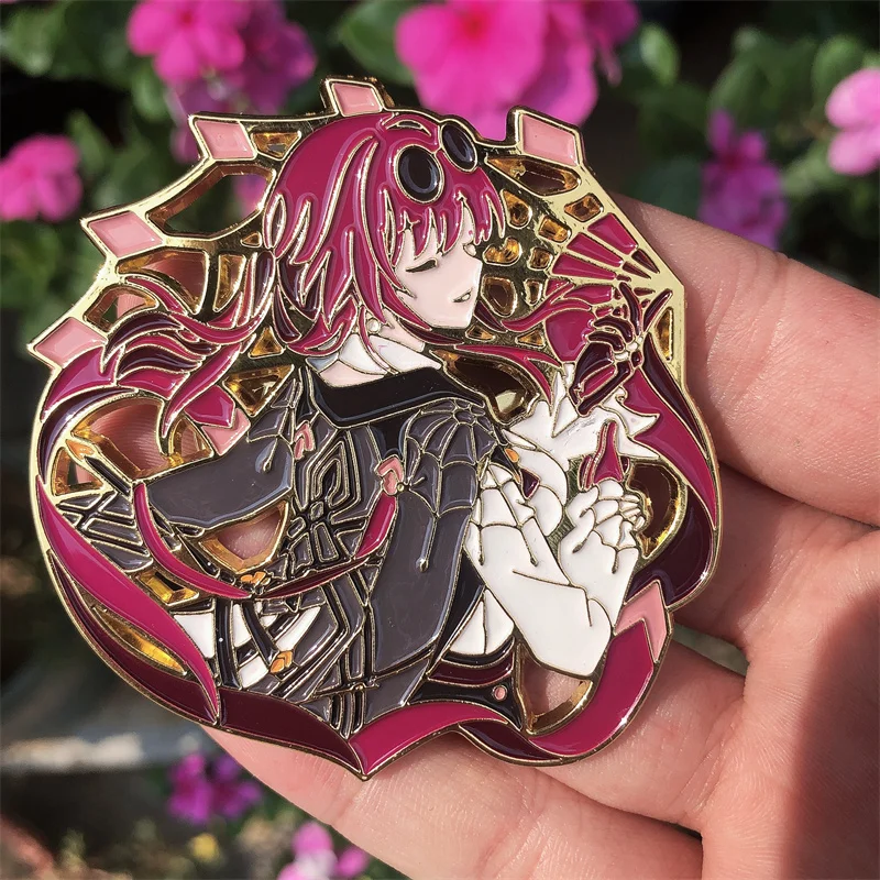 Honkai: Star Rail Kafka Brooch Pin Game Anime Cosplay  Accessories Backpack Pendant Metal Prop Badge Gift