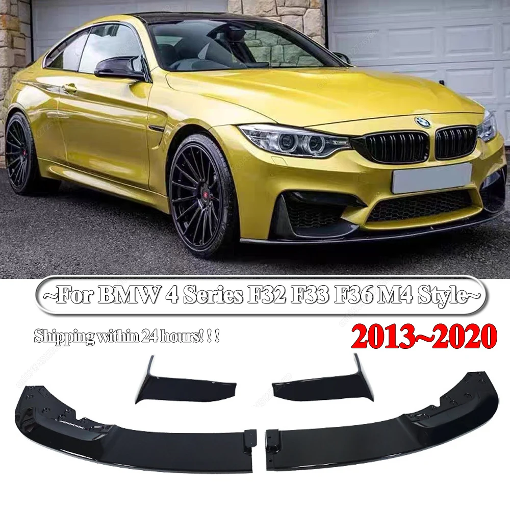 

Front Bmuper Lip Spoiler Diffuser Guard For BMW 4 Series F32 F33 F36 M4 Style 420i 425i 430i 440i M440i 2013-2020 Bodykit Tuning