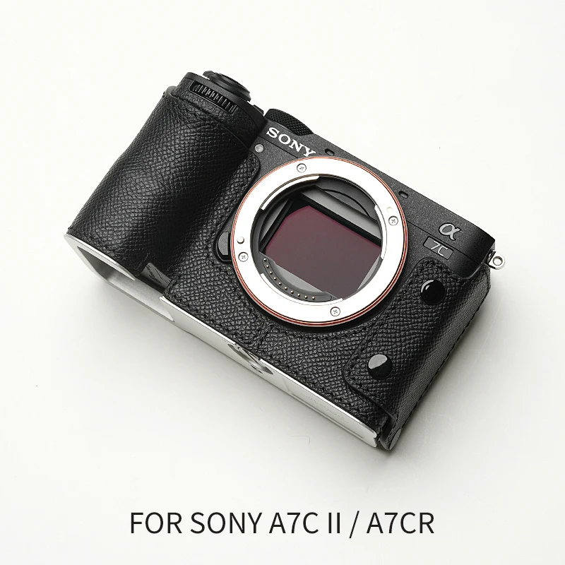 Mr. Steen Voor Sony A7c2 A7cr Camerahoes Beschermend Voor Sony A7c Ⅱ A7c (Case) Accessoires Handgemaakt Echt Leder A7c Tas