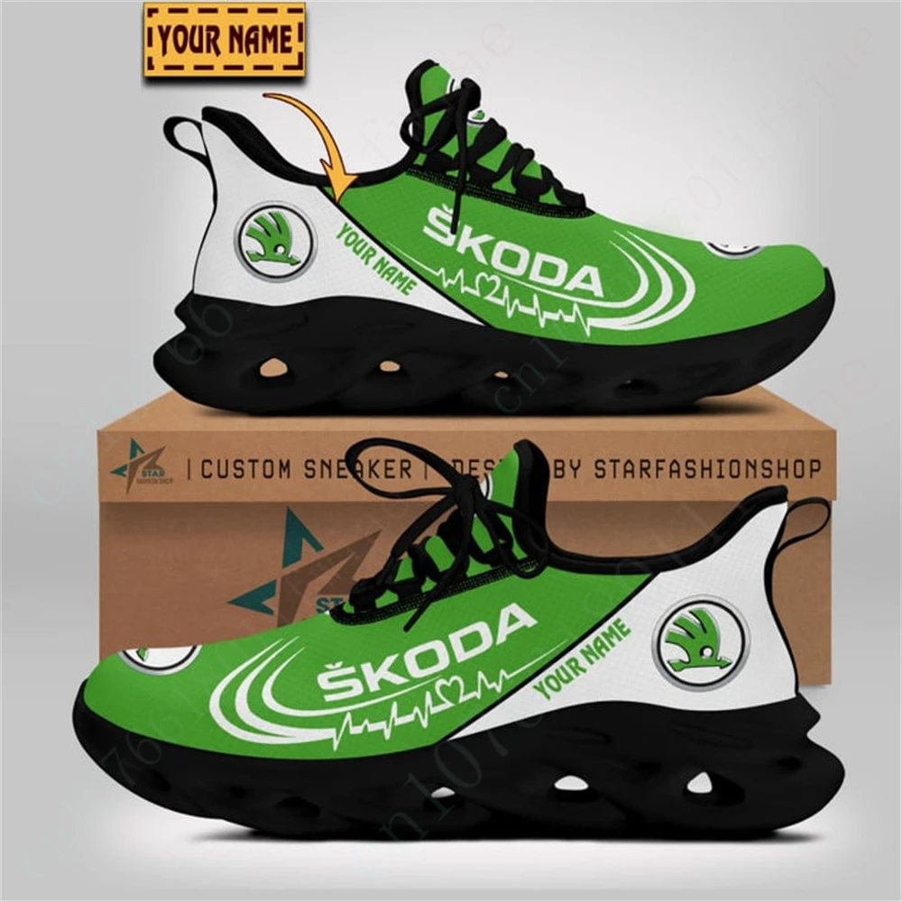 Skoda Sports Shoes For Men Casual Running Shoes Big Size Comfortable Men's Sneakers Unisex Tennis Lightweight Male Sneakers