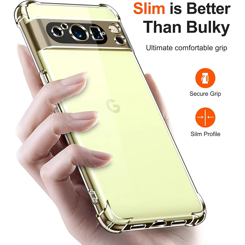 Shockproof Silicone Soft Case For Google Pixel 9 8A 8 7 7A 6A 6 Pro XL Clear Shell Transparent Back Cover For Google 8 A 9 PROXL image 6