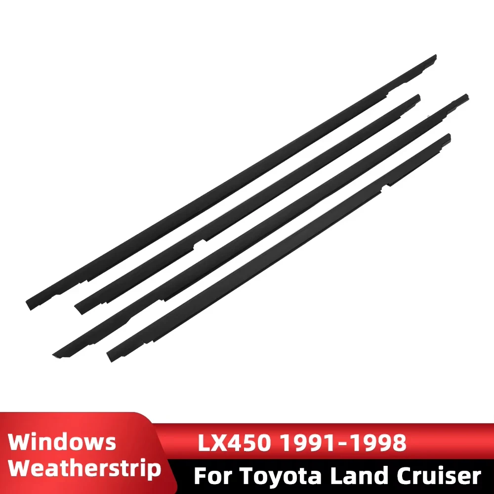 

Car Door Window Glass Moulding Trim Weatherstrip Seal Belt For Toyota Land Cruiser FJ80 FZJ80 HDJ80 LX450 1991-1998 75710-60021