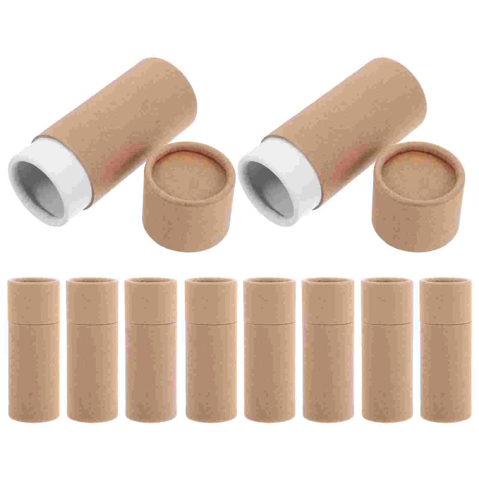

10 Pcs Gift Paper Tube Long Cardboard Tubes Container Tea Tin Craft Storage Organizer for Crafts Packaging Small