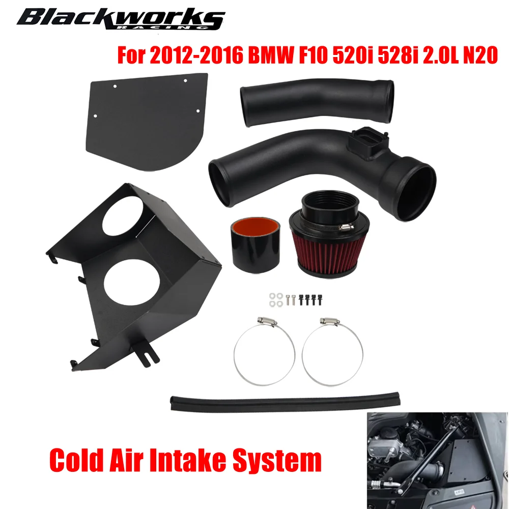 

For 2012-2016 BMW F10 520i 528i 2.0L N20 1Set Cold Air Intake System IP-1042-BK