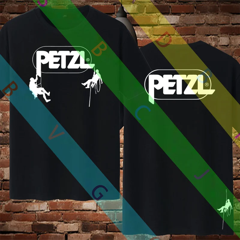 تي شيرت صيفي كاجوال PETZL الحياة جدار تسلق المشي لمسافات طويلة وتد الجري التخييم الصيف Drifit تي شيرت مريح ملابس الشارع الشهير