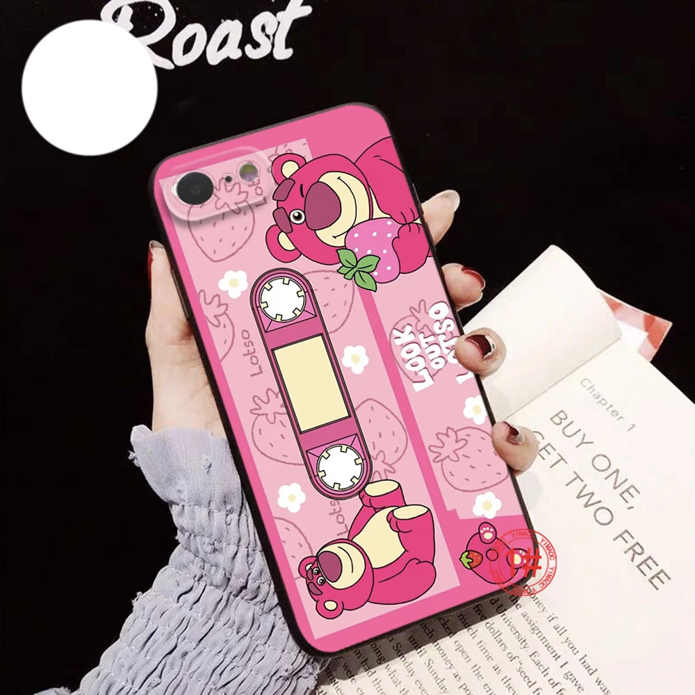 Z92 Schattige Lotso Cartoon Zacht Hoesje Voor Samsung A13 A20 A30 A 20S A 21S A 22 A 30S A31 A32 A33 A42 A50 A 50S A51 A52 A53 A71 A73 A81 A91